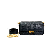 Fendi Baguette Classic Size Black Calfskin